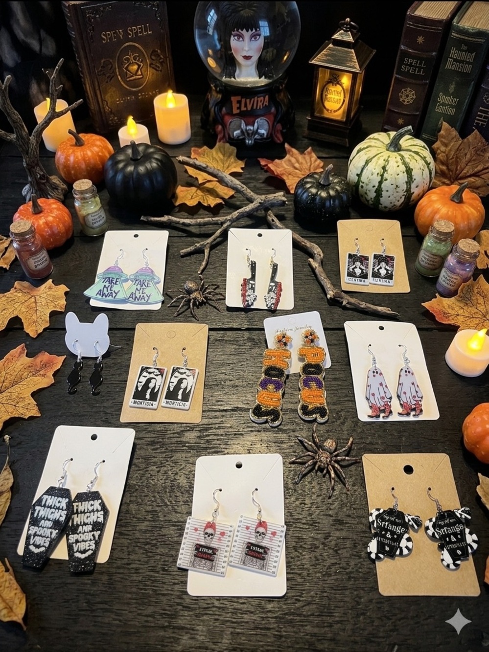 Choose One: $13 Handcrafted Halloween Earrings